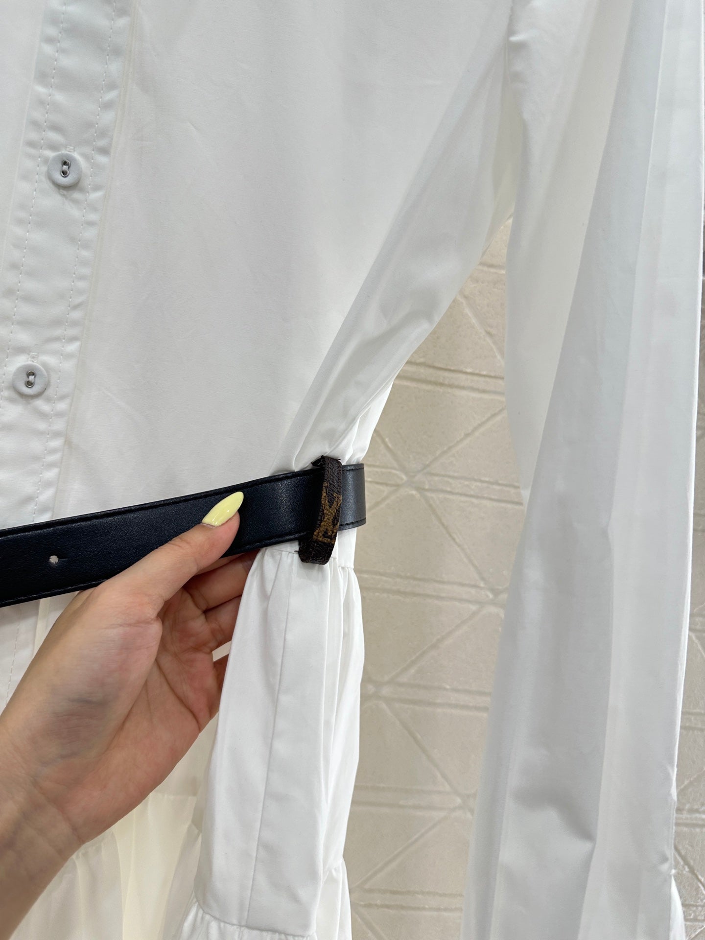 L  2025 new products Belt dress（with a belt）