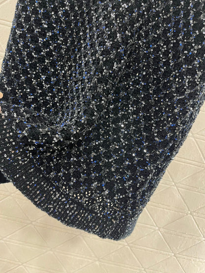 C*♥2025 new product Sequined hollow vest