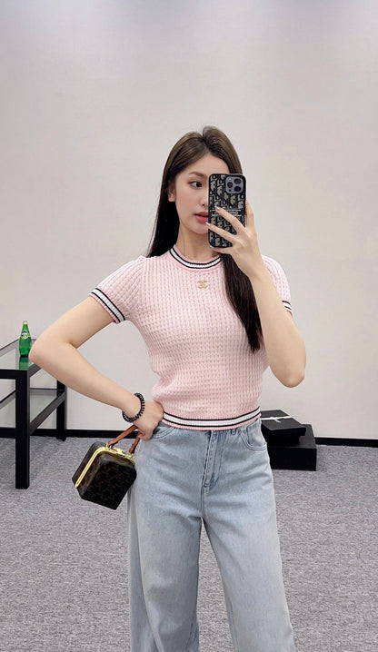 C*♥2025 new products Knitted short sleeves