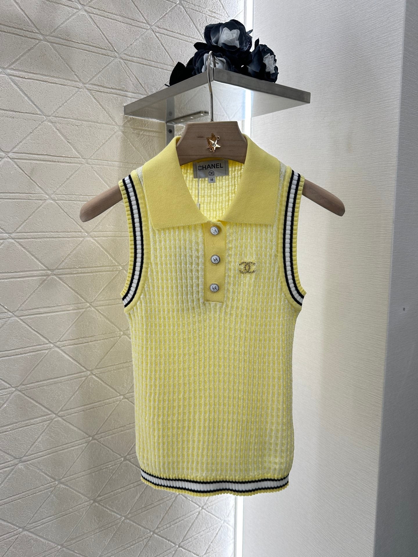 C*♥2025 nouveau produit Gilet tricoté à revers 