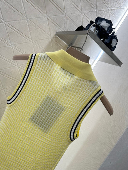 C*♥2025 nouveau produit Gilet tricoté à revers 