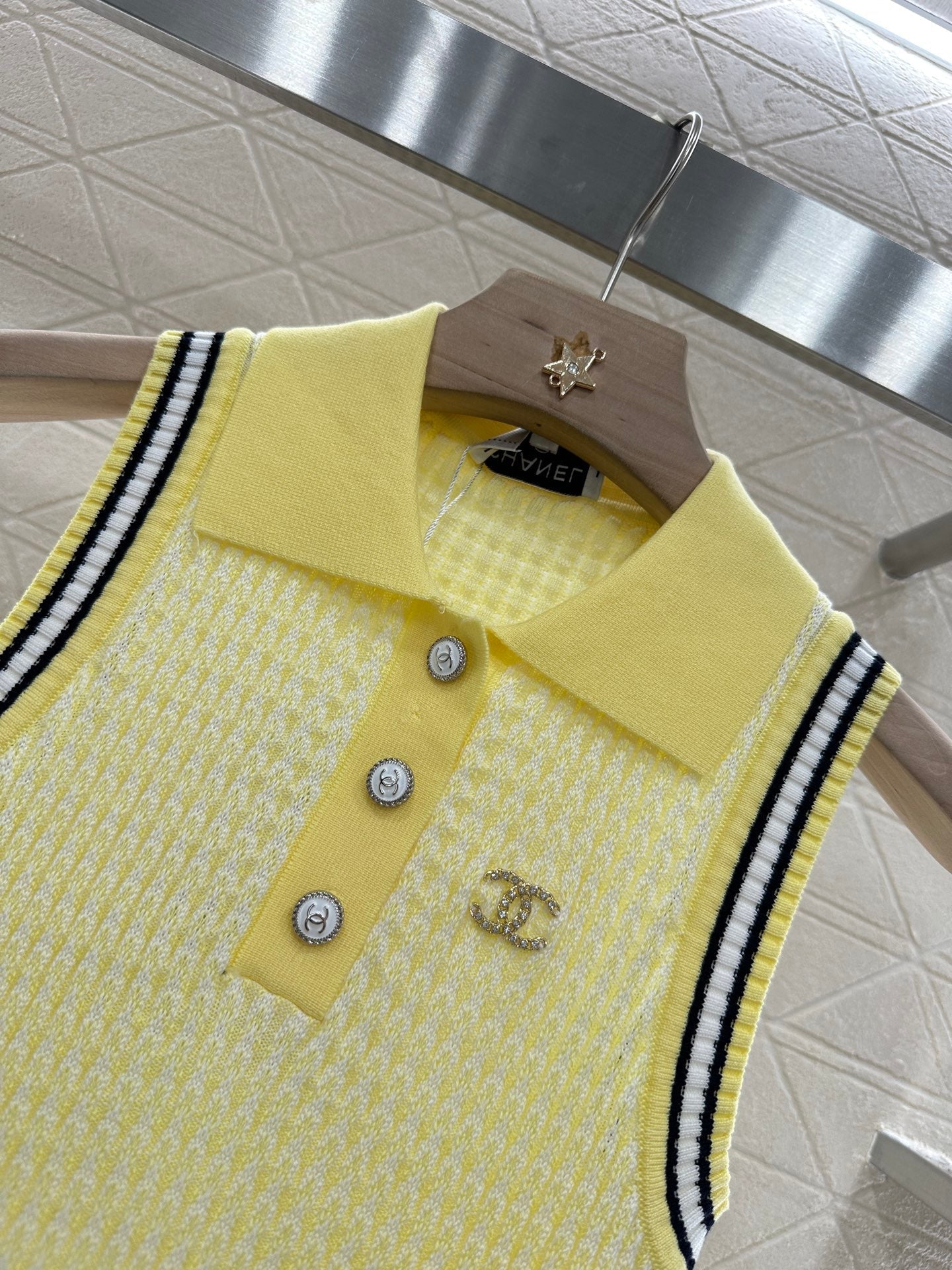 C*♥2025 nouveau produit Gilet tricoté à revers 