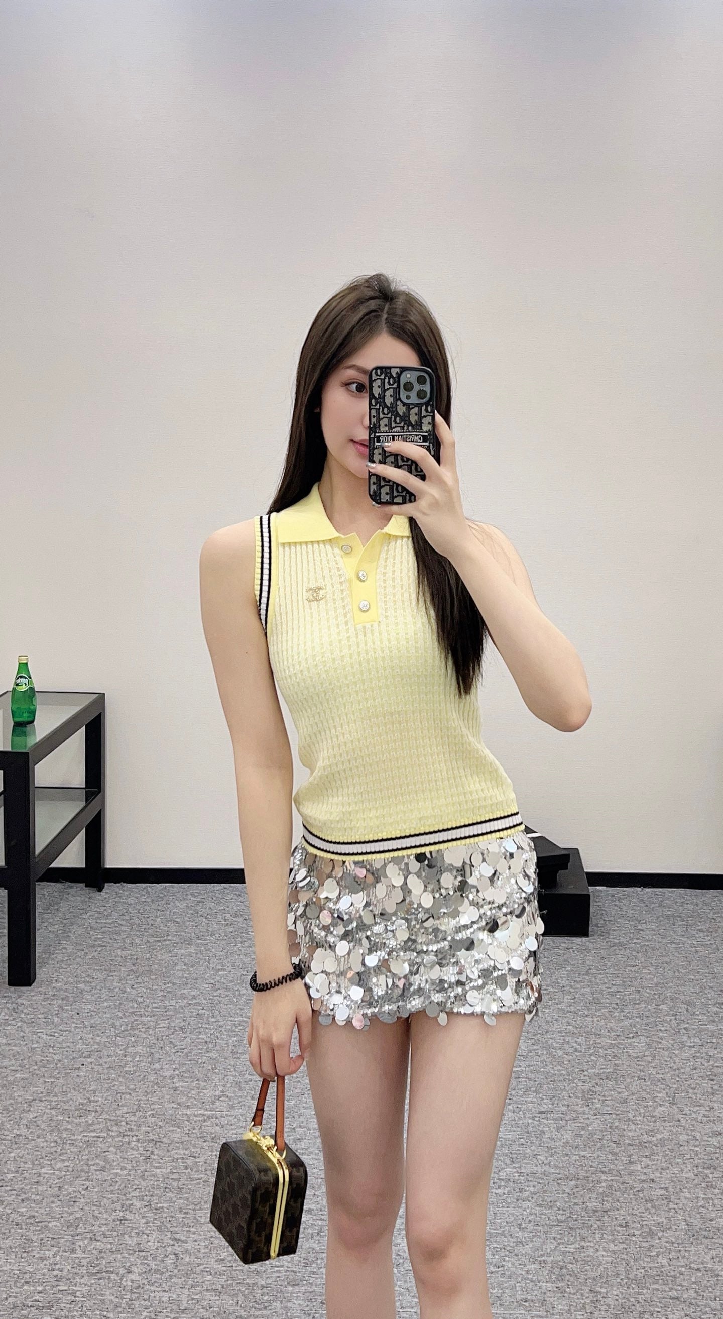 C*♥2025 nouveau produit Gilet tricoté à revers 
