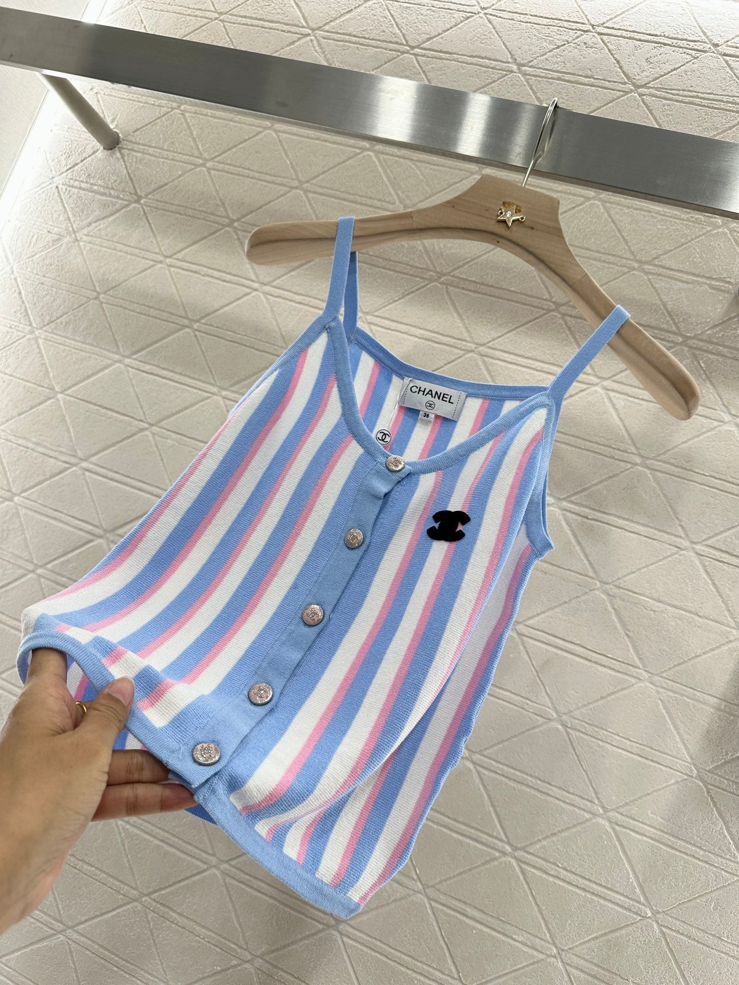C 2025 new product Striped camisole