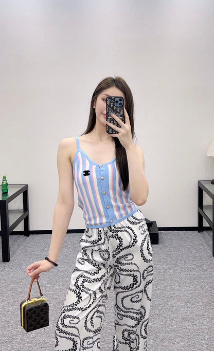 C 2025 new product Striped camisole