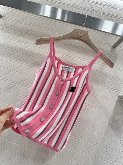 C 2025 new product Striped camisole