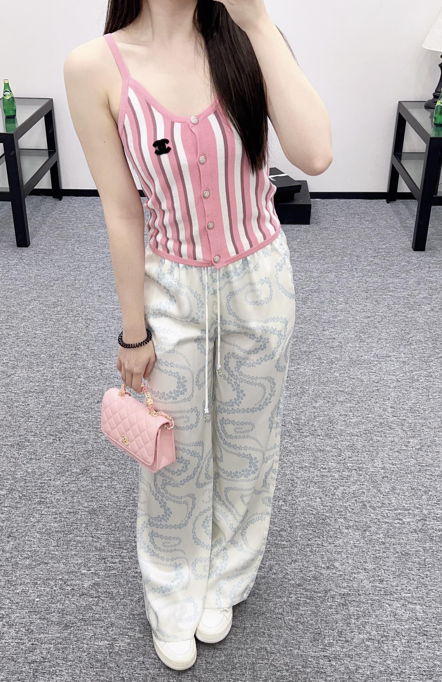 C 2025 new product Striped camisole