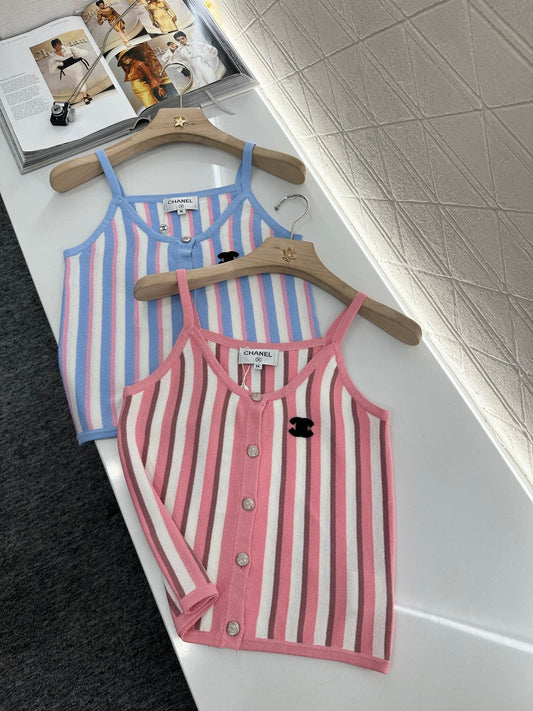 C 2025 new product Striped camisole