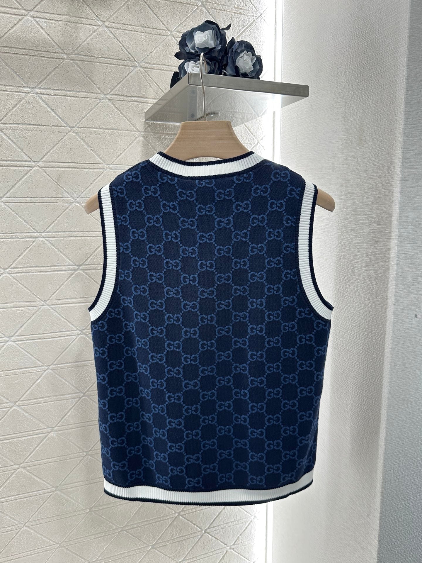 G 2025 new work Jacquard knitted vest