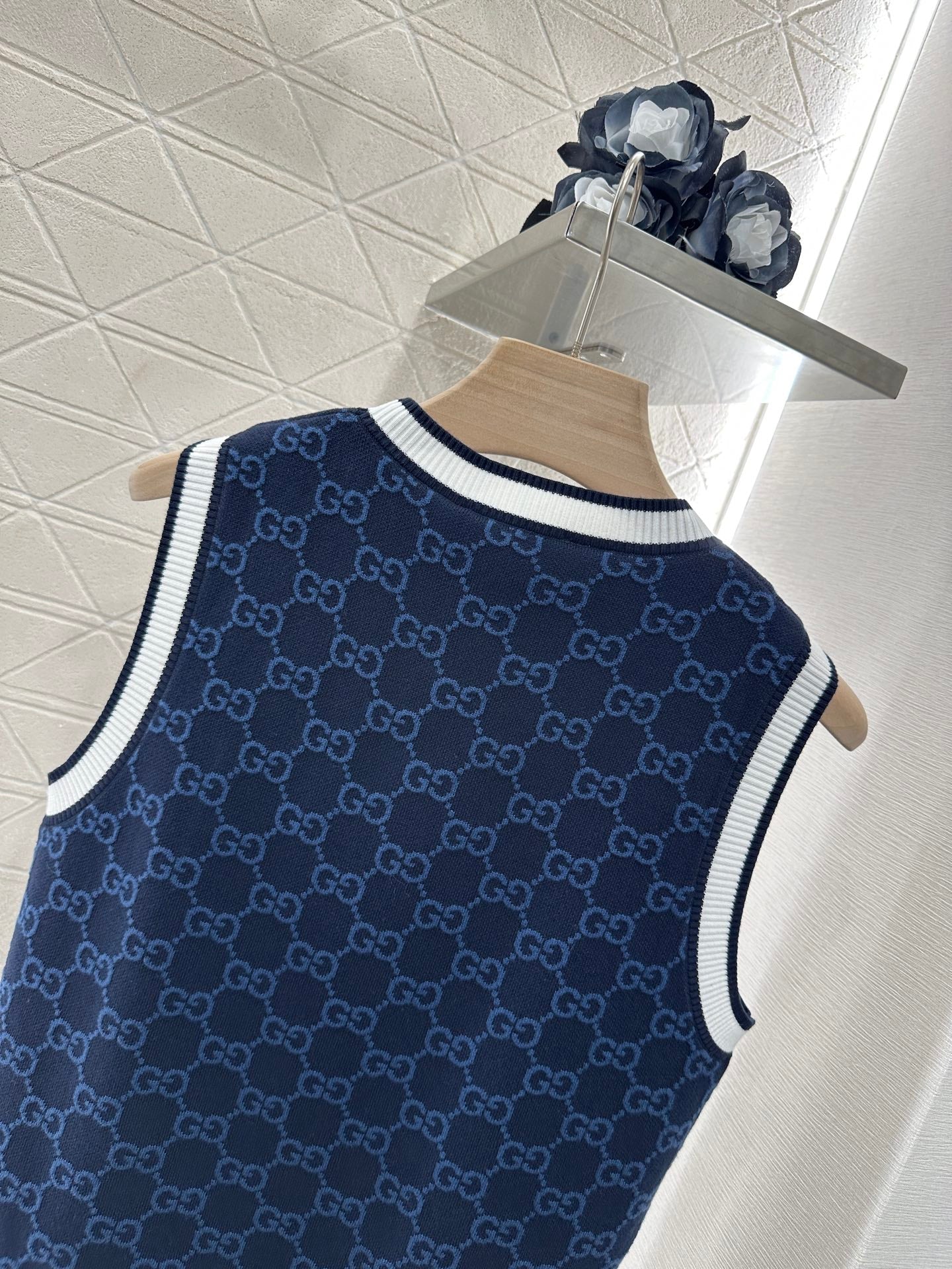 G 2025 new work Jacquard knitted vest