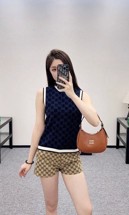 G 2025 new work Jacquard knitted vest