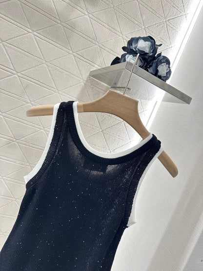 P 25 new product Fake two-piece knitted vest