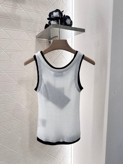 P 2025 new product Fake two-piece knitted vest
