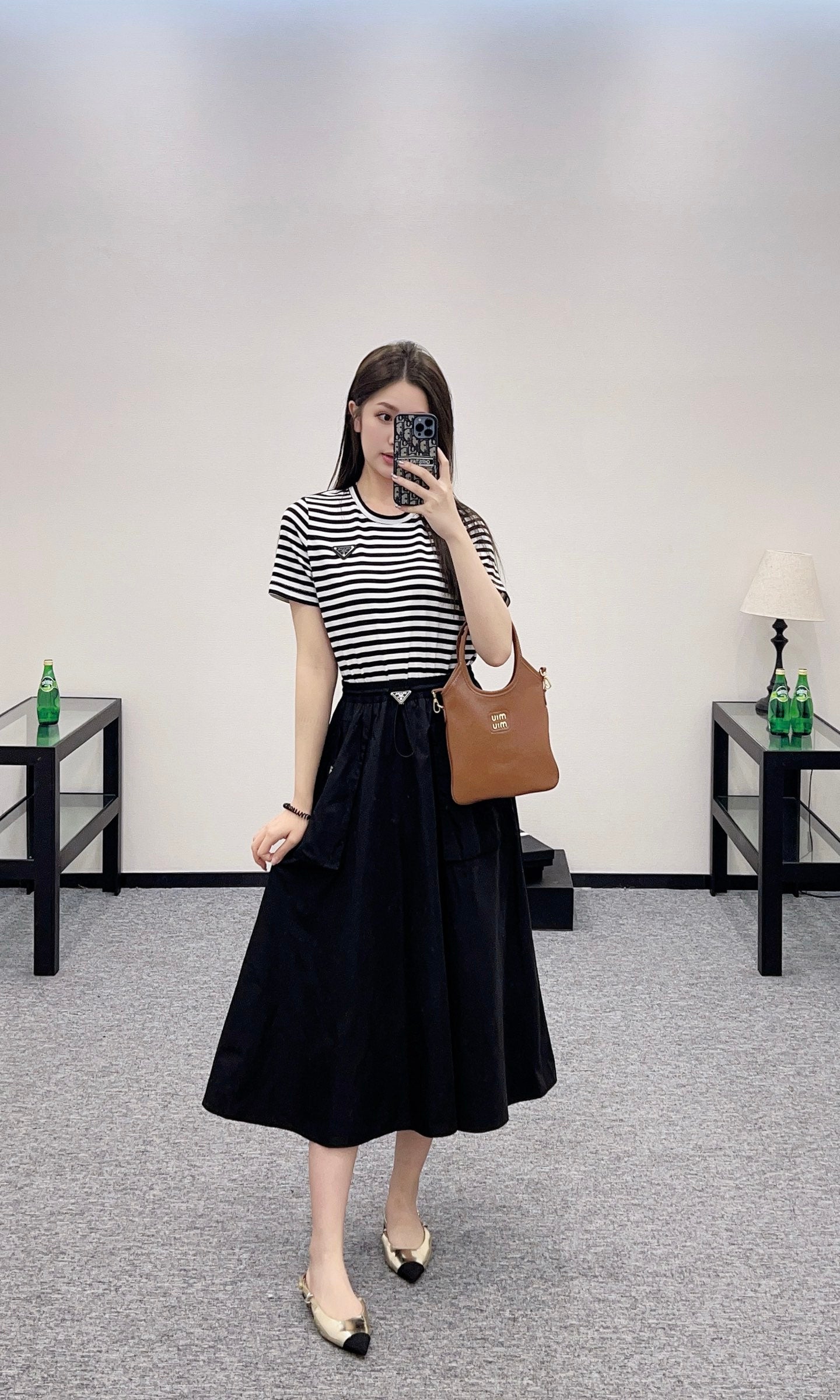P  2025 new products Striped dress