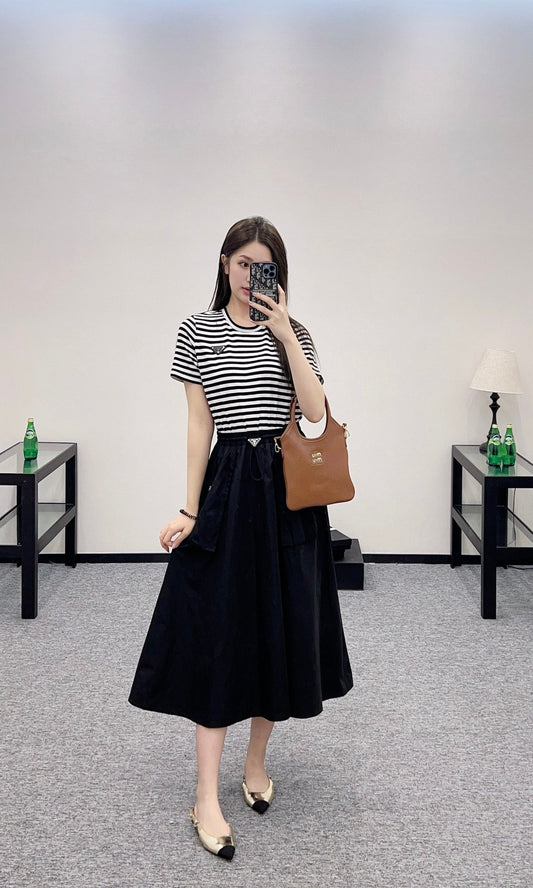 P  2025 new products Striped dress
