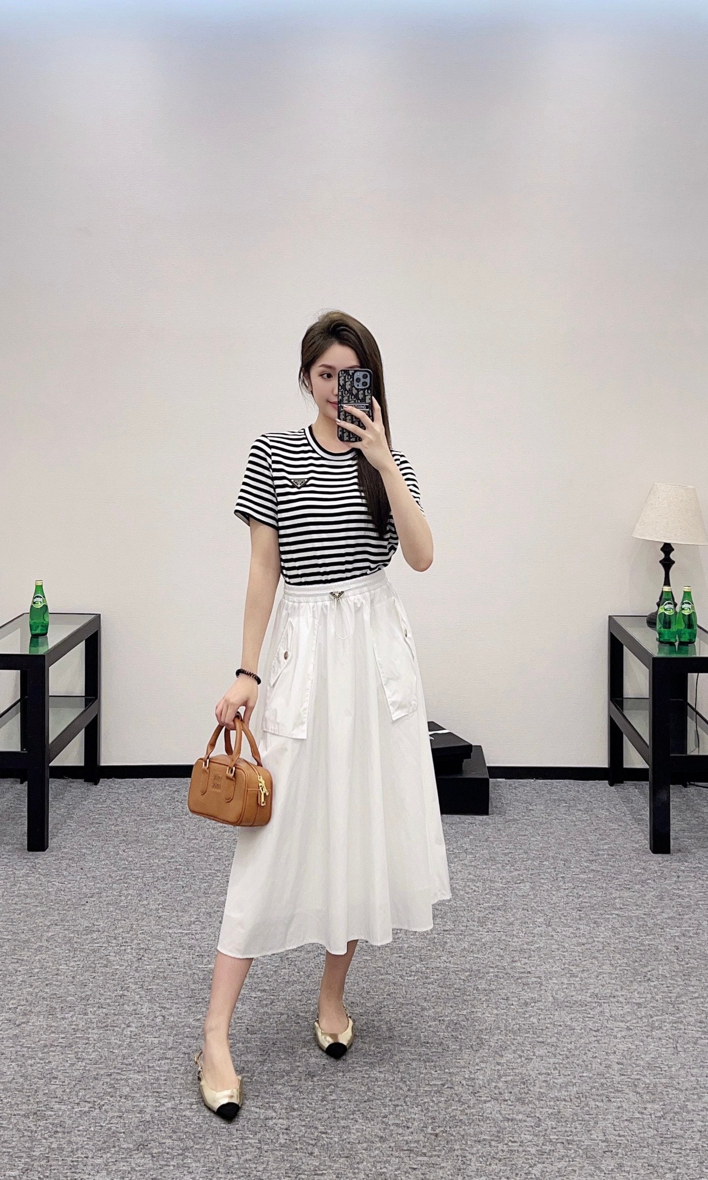 P 25 new products Striped dress