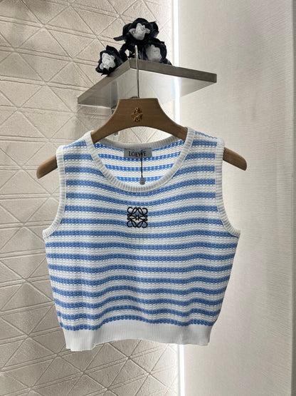 L*♥2025 nouveau produit Gilet tricoté rayé 