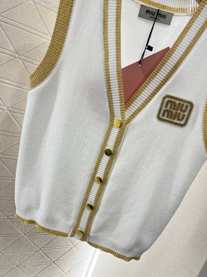Mi*mi*♥2025 new products Knitted vest
