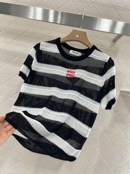 Mi*mi*♥2025 new products Embroidered short sleeves