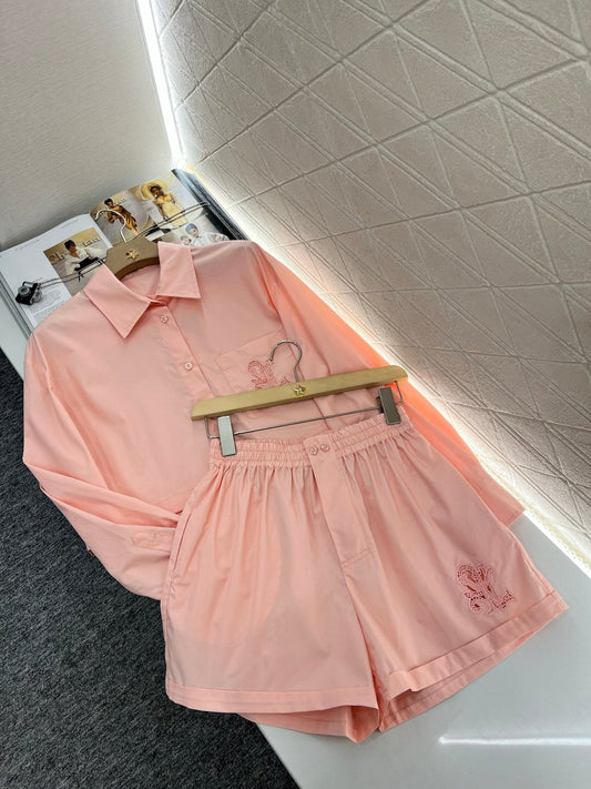l 2025 new products Shirt and shorts set