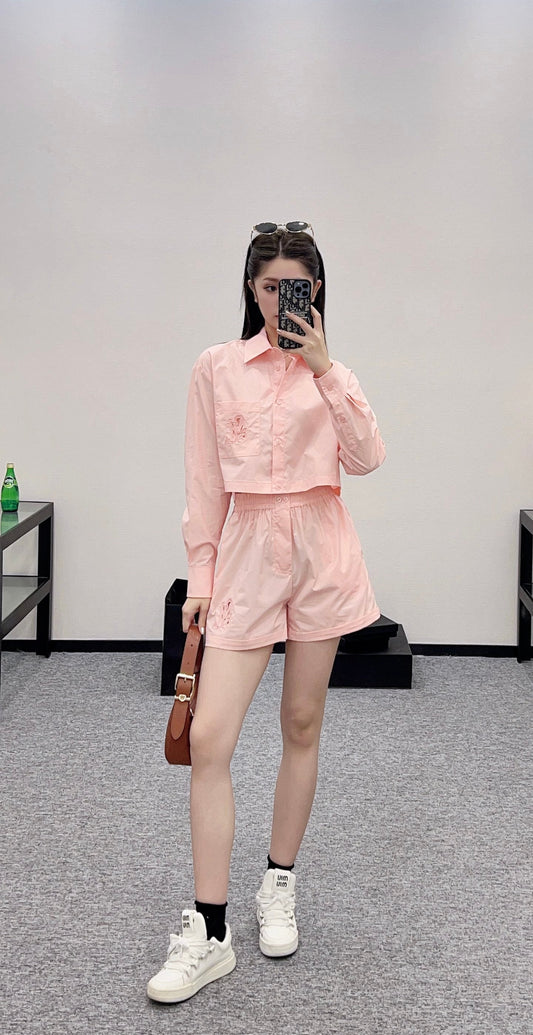 l 2025 new products Shirt and shorts set