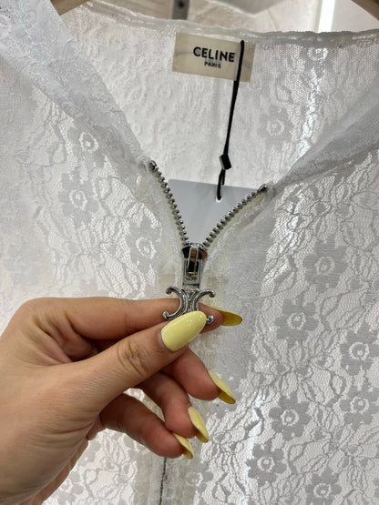 C*♥2025 new product Lace hooded cardigan