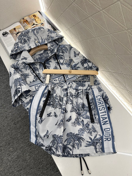 D*♥2025 new product Jacquard webbing shorts set