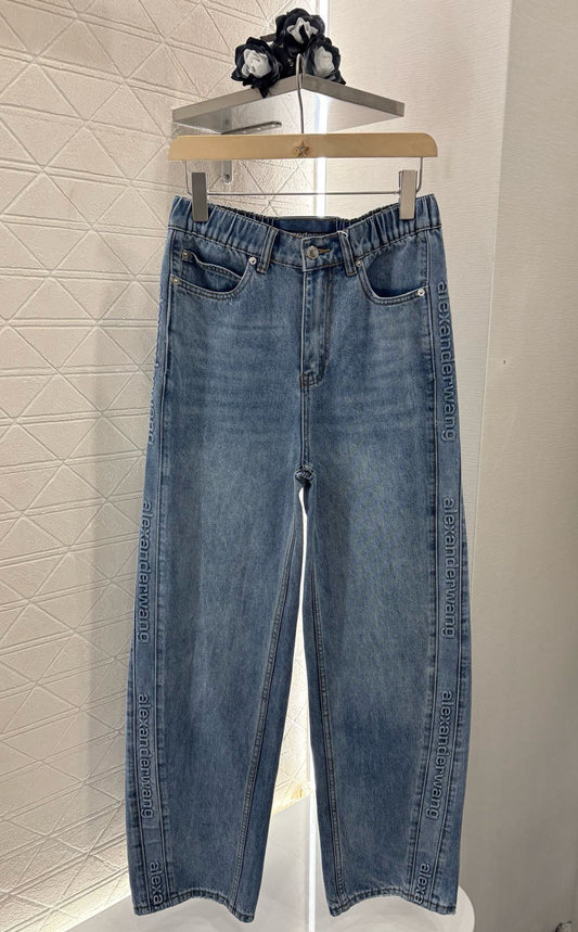 Al 2025 new products High waist denim pants