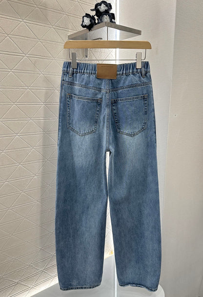 Al 2025 new products High waist denim pants