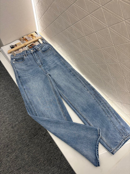 Al 2025 new products High waist denim pants