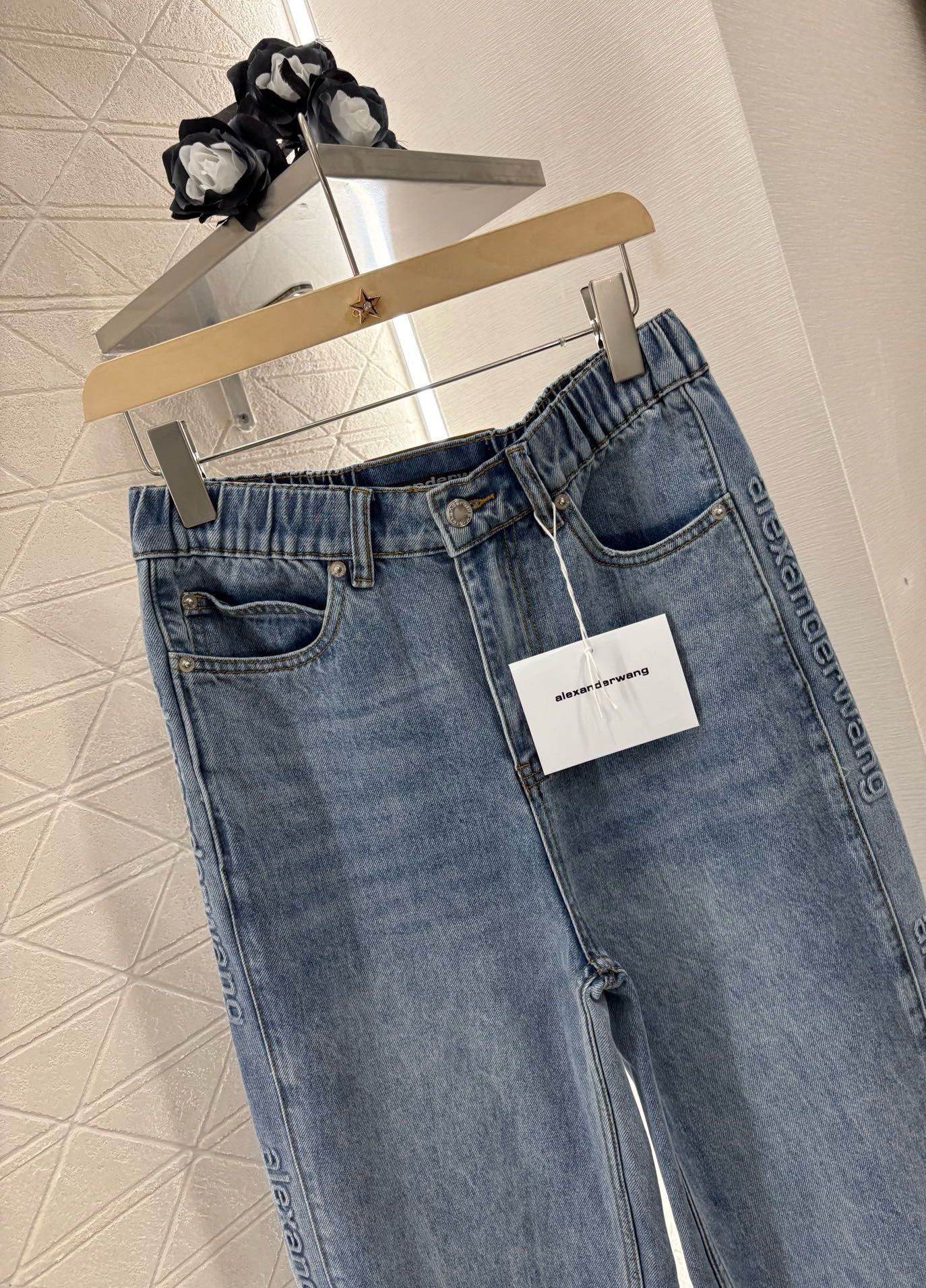 Al 2025 new products High waist denim pants