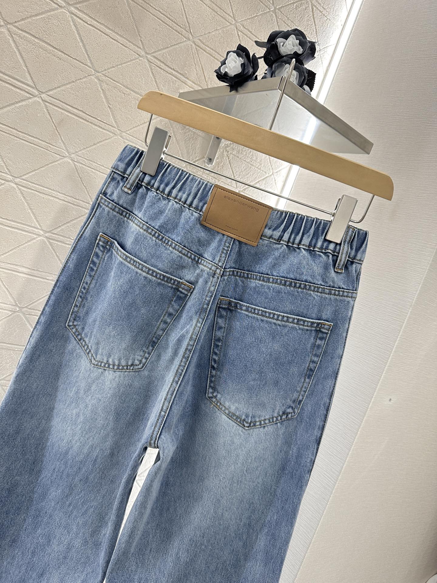 Al 2025 new products High waist denim pants