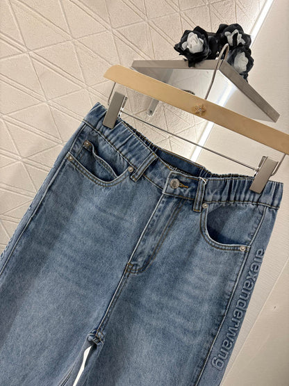 Al 2025 new products High waist denim pants