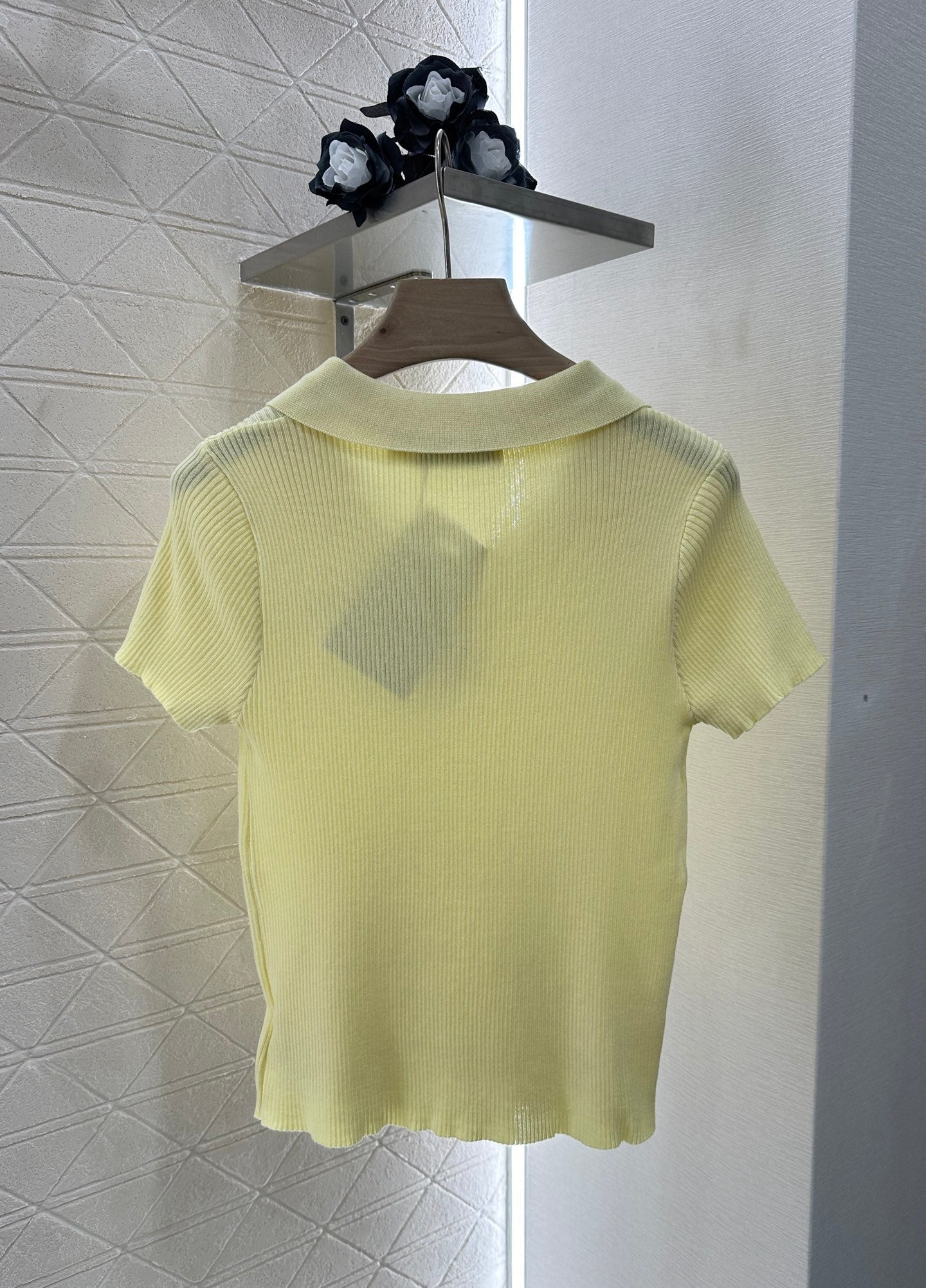 D*♥2025 new product Slim fit knitted short sleeves