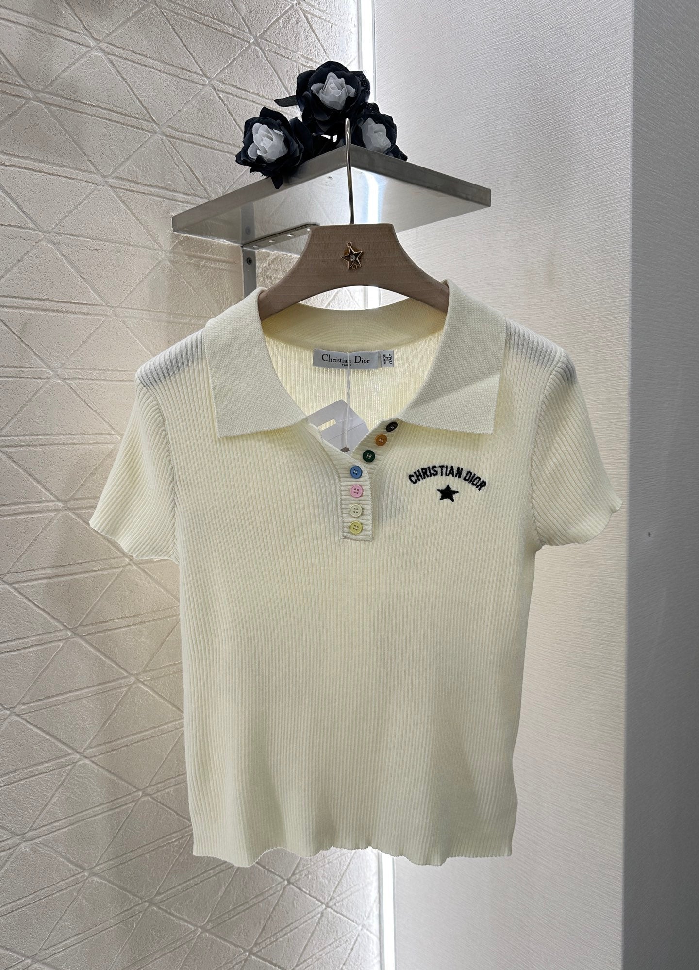 D*♥2025 nouveau produit Slim fit tricoté manches courtes