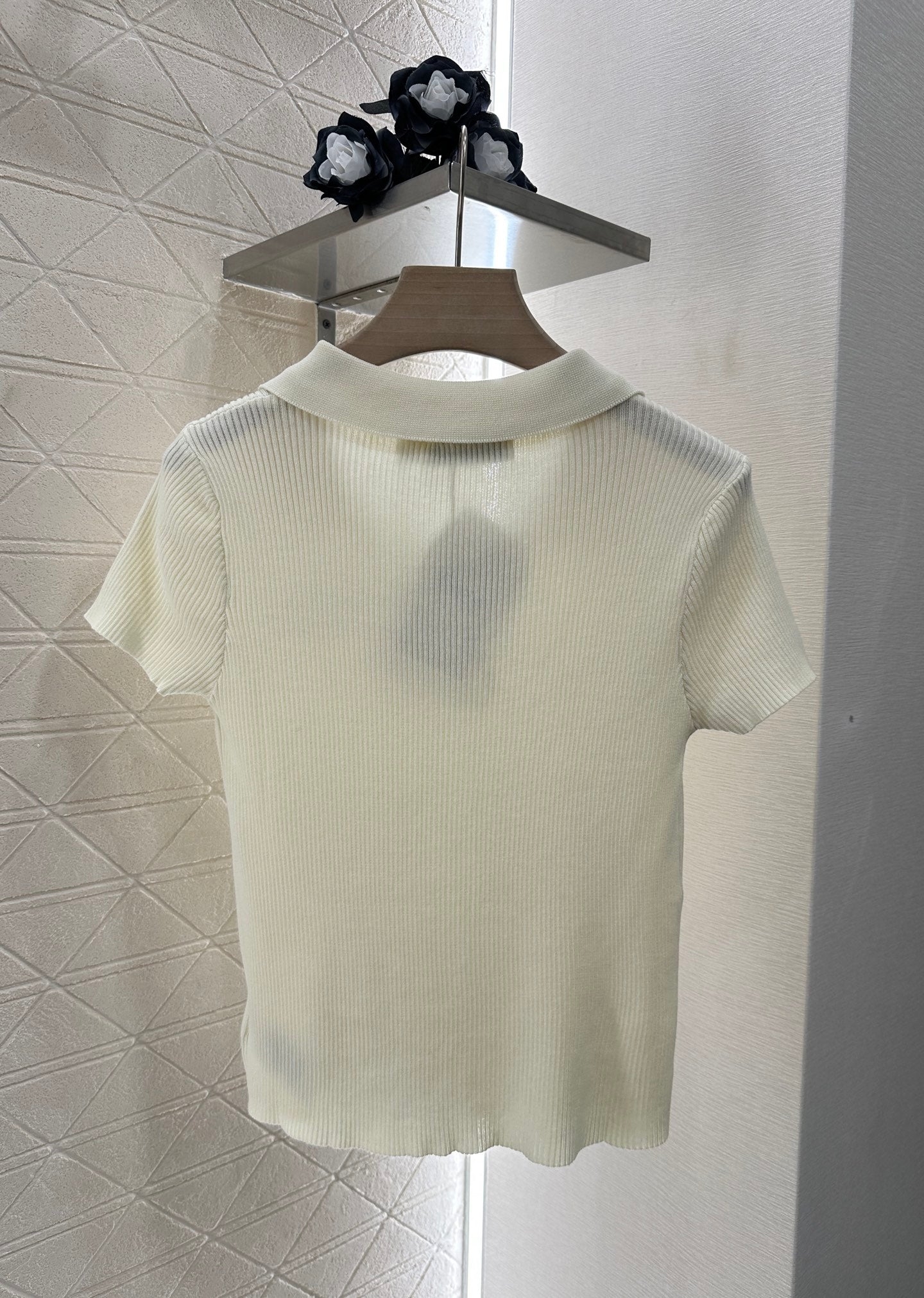 D*♥2025 nouveau produit Slim fit tricoté manches courtes