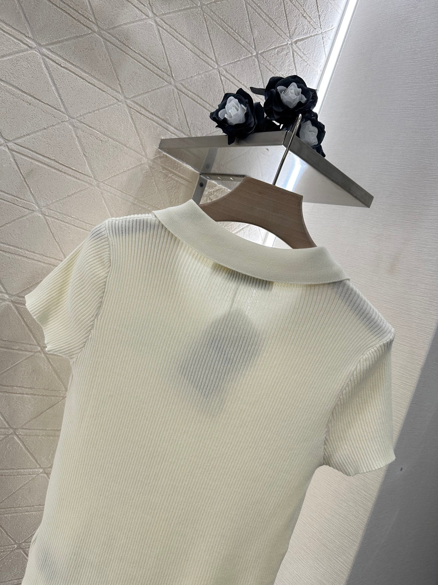 D*♥2025 nouveau produit Slim fit tricoté manches courtes