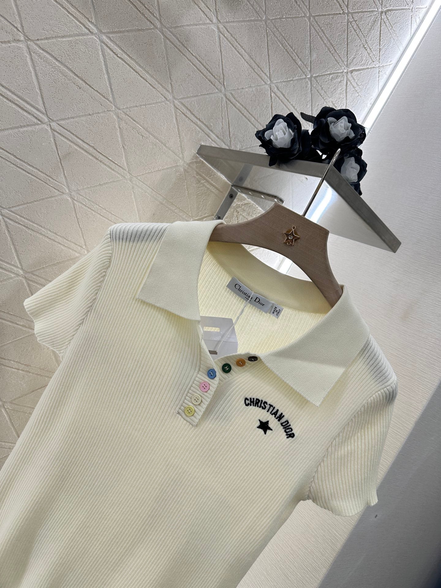 D*♥2025 nouveau produit Slim fit tricoté manches courtes