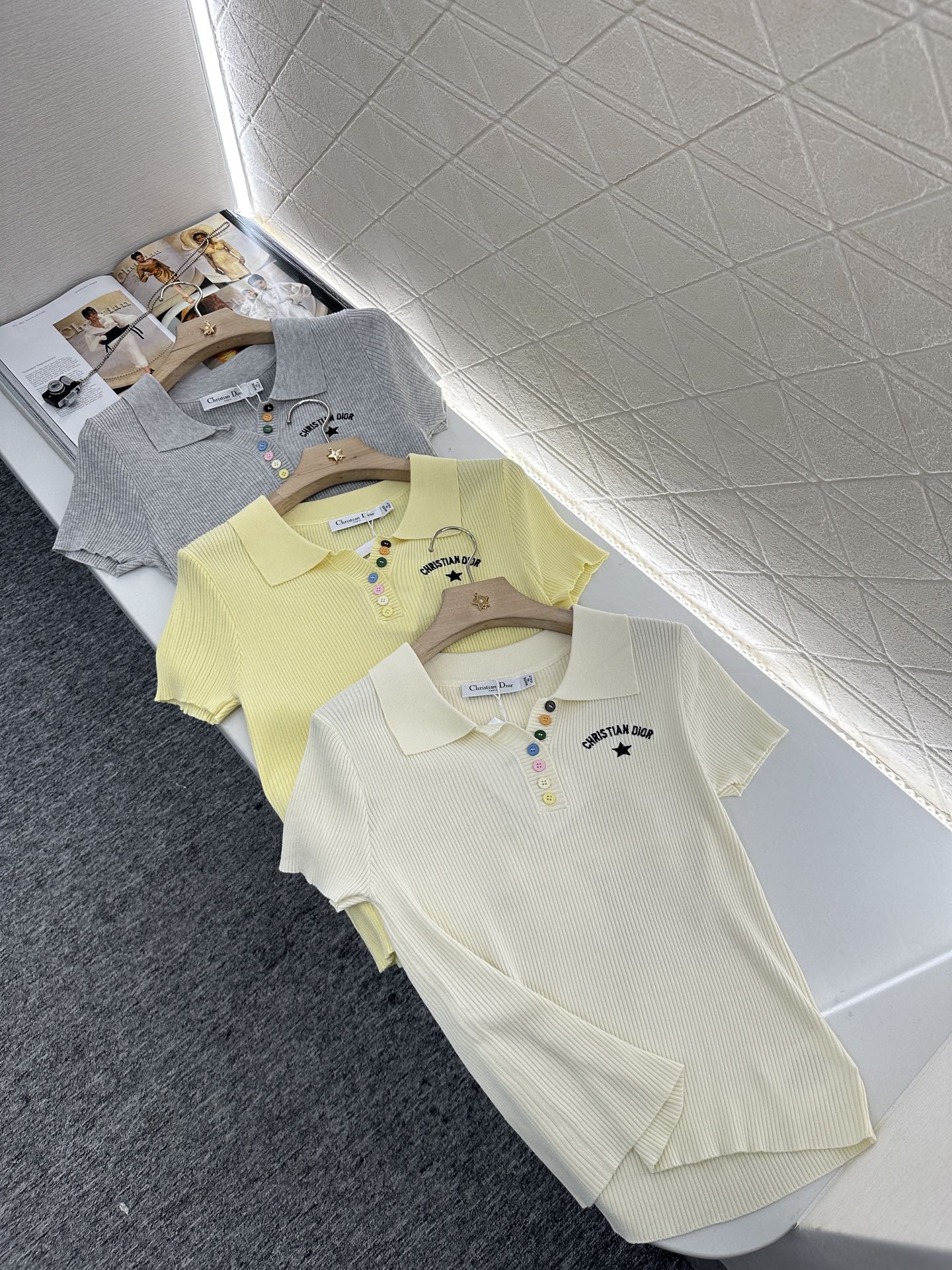D*♥2025 nouveau produit Slim fit tricoté manches courtes