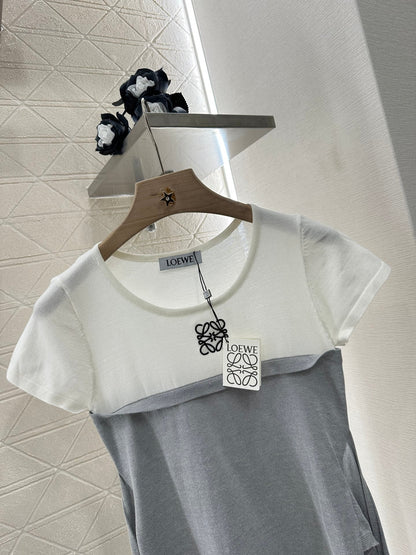 L*♥2025 new product Tie-strap knitted short sleeves