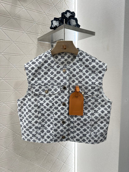 L 2025 neues Produkt Jeansweste und kurzer Rock Set 