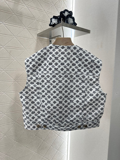 L 2025 neues Produkt Jeansweste und kurzer Rock Set 