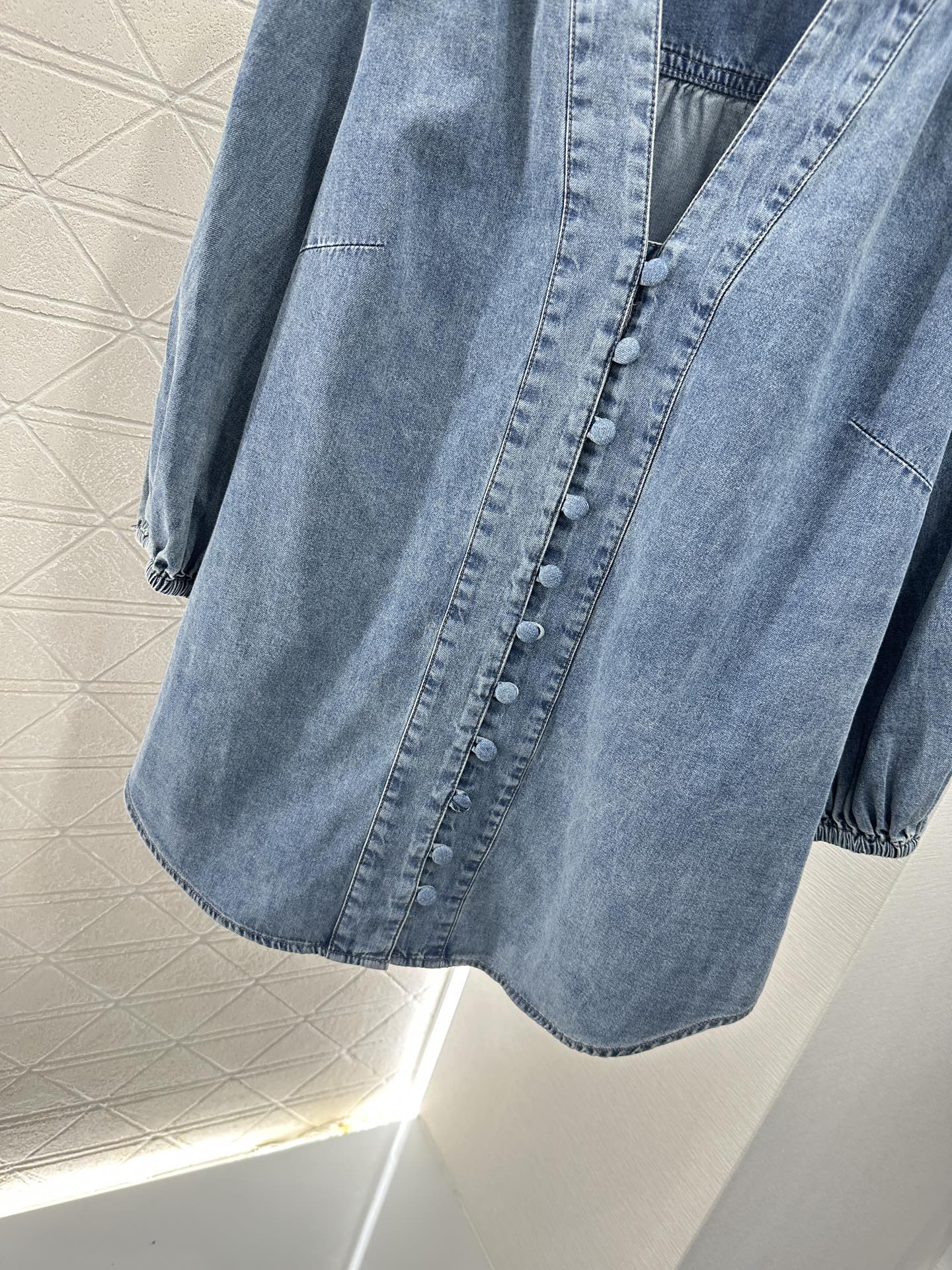 Z*♥2025 new products Denim top and shorts set