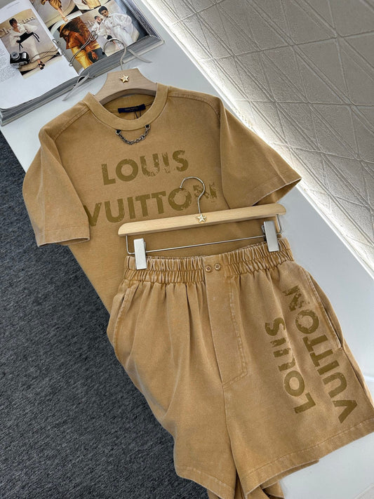 L  2025 new products Top and shorts set