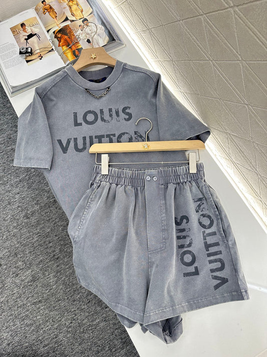 L  2025 new products Top and shorts set