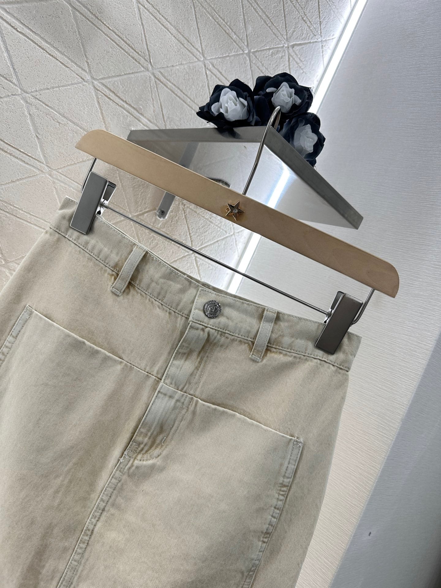 L 2025 new product Denim lace suit