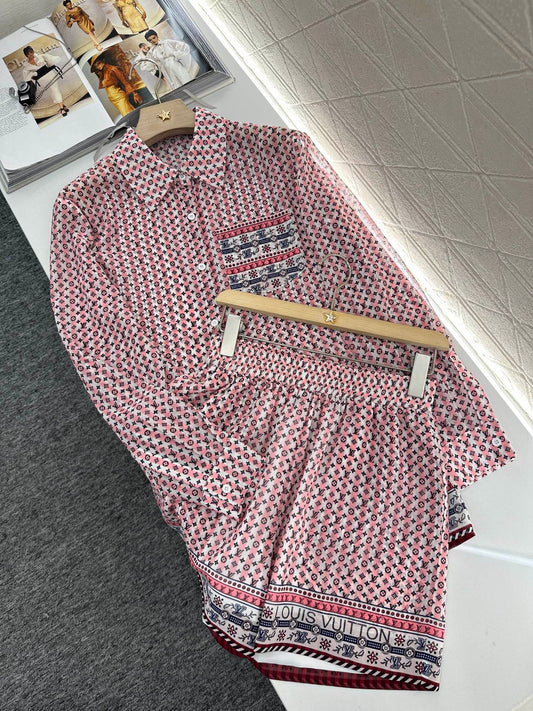 L 2025 new products Shirt and shorts set