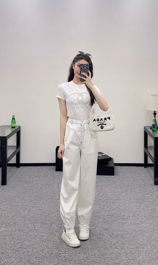 C 2025 new products High waist trousers