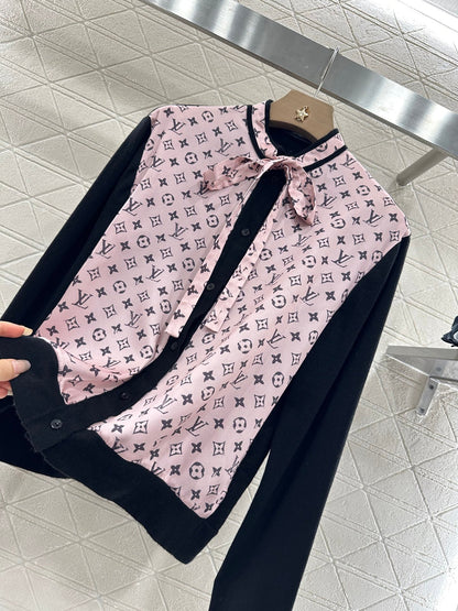 L 2025 new product Ribbon shirt