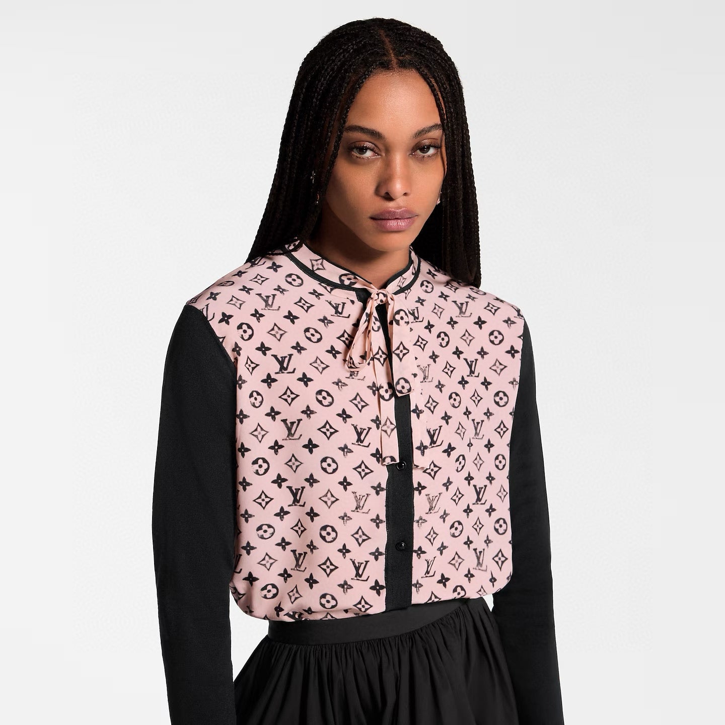 L 2025 new product Ribbon shirt
